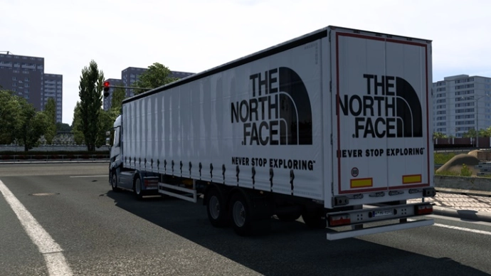 ETS2 1.53 - The North Face Trailer (SCS Box Trailer) V1.0