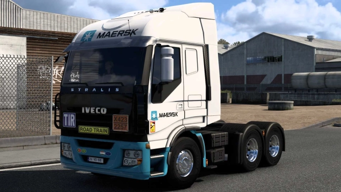 ETS2 1.54 - Iveco Stralis Maersk Skin V1.0