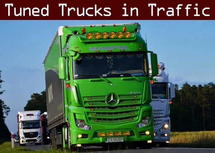 ETS2 1.54 - Tuned Truck Traffic Pack V7.1.7