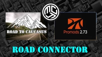 ETS2 1.53 - Road to Caucasus + Promods Road Connector V1.0